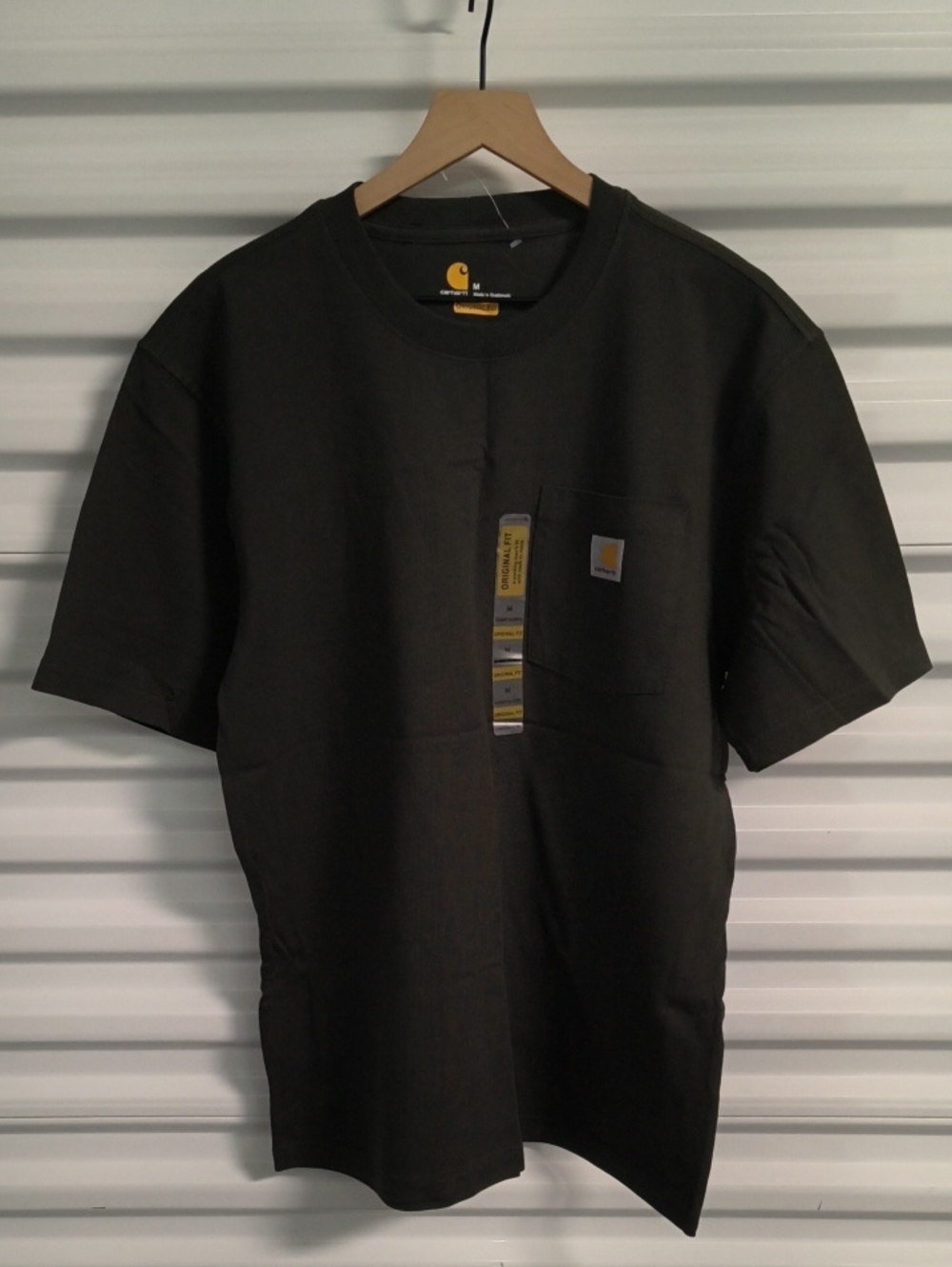 Carhartt Original Fit Men's Green Crewneck Short Sleeve T-shirt Size M NWT